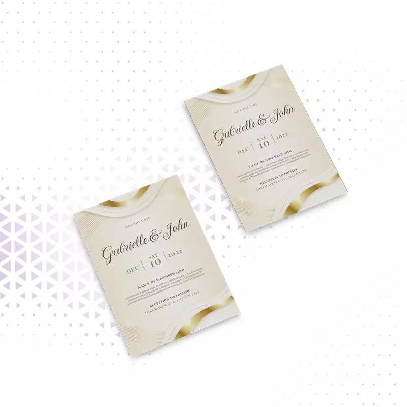 Convite A5 -Cartolina brilhante