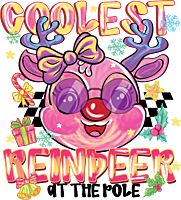Coolest Reindeer at the Pole - Girl