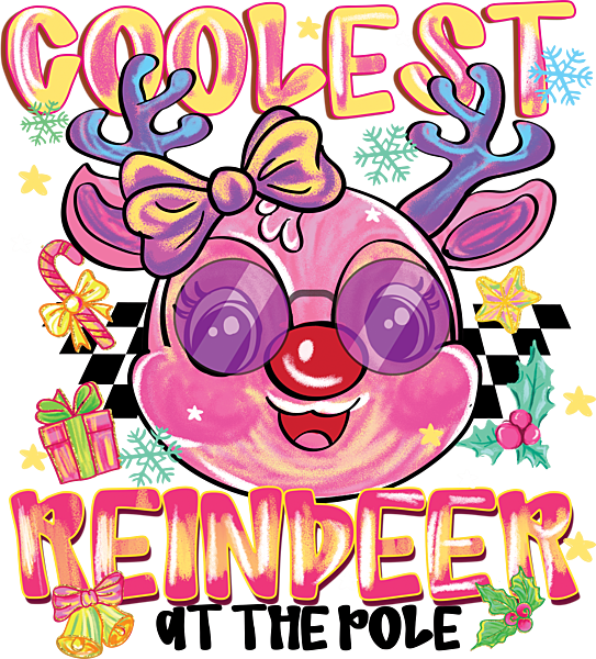 Coolest Reindeer at the Pole - Girl