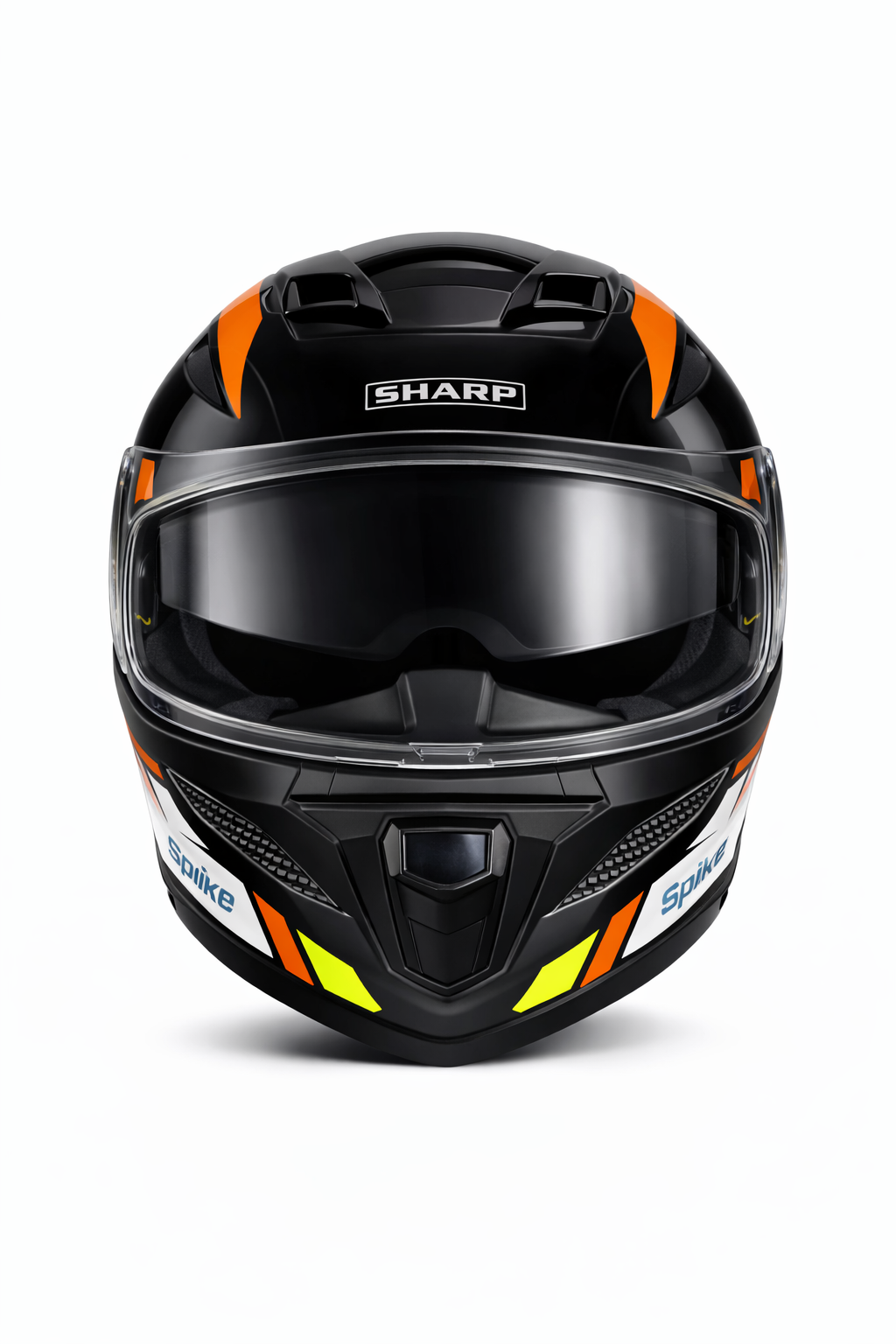 STEELBIRD SBH-25 SHARP ISS SPIKY GLOSSY BLACK/ORANGE C/V 580 MM STEELBIRD SBH-25 SHARP ISS SPIKY GLOSSY BLACK/ORANGE C/V 580 MM