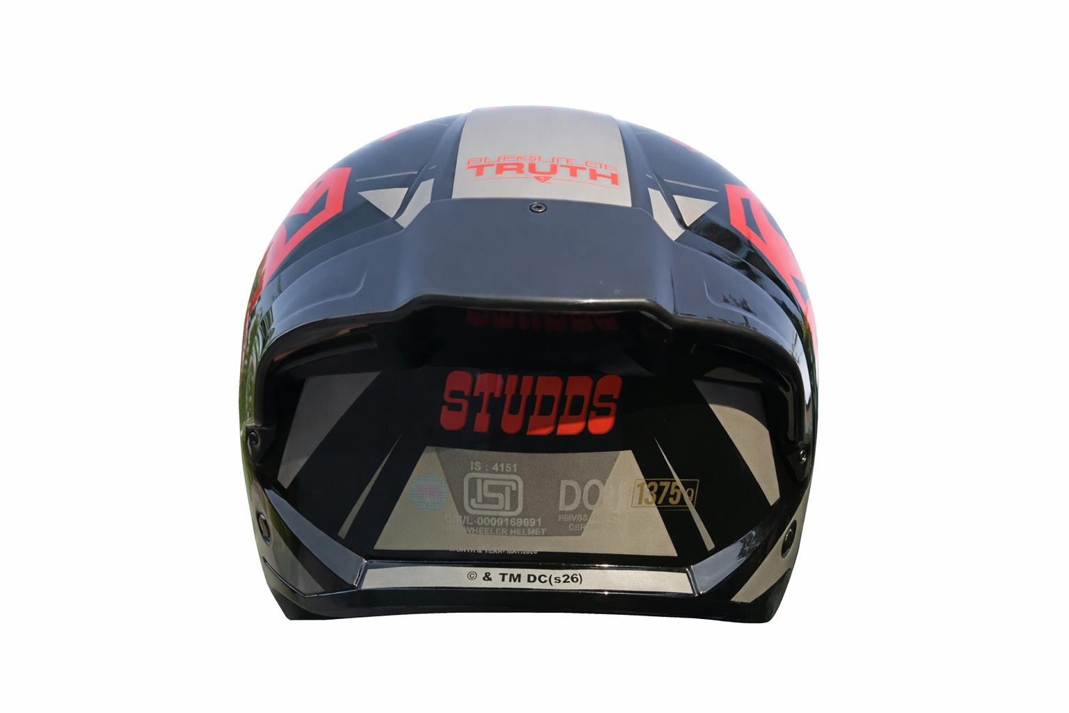 STUDDS TROOPER LEGACY SHIELD BLACK N2 RED C/V XL STUDDS TROOPER LEGACY SHIELD BLACK N2 RED C/V XL