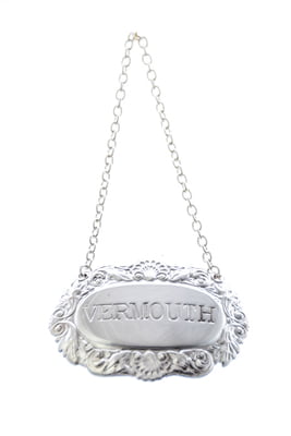 Decanter Label-VERMOUTH,Shell & Scroll   SP