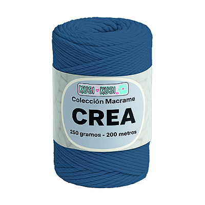 Cordon Crea # 18 Azul  Paquete X 4 ovillos X 250 Gramos