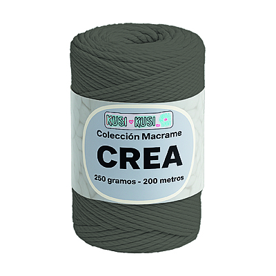 Cordon Crea # 03 Gris Oscuro Paquete X 4 ovillos X 250 Gramos