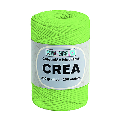 Cordon Crea # 26 Verde Limon Paquete X 4 ovillos X 250 Gramos
