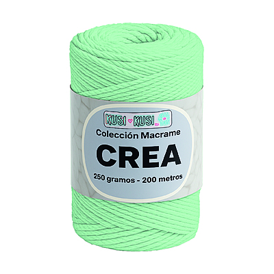 Cordon Crea # 25 Verde Menta Paquete X 4 ovillos X 250 Gramos