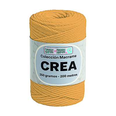 Cordon Crea # 31 Amarillo Quemado Paquete X 4 ovillos X 250 Gramos