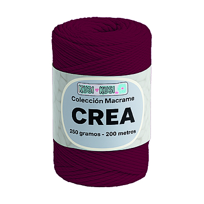 Cordon Crea # 09 Vinotinto Paquete X 4 ovillos X 250 Gramos