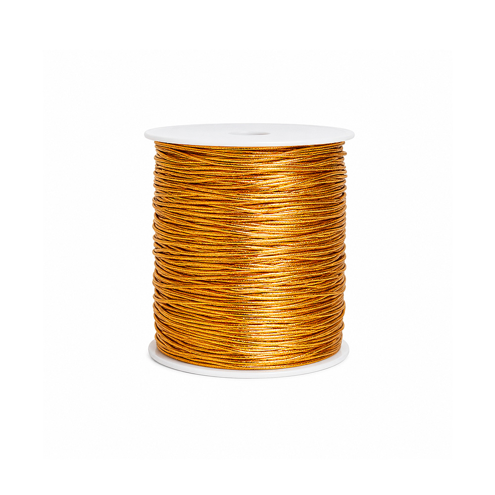 Cordon Elastico M-104 Dorado Rollo X 144 Yardas Cordon Elastico M-104 Dorado Rollo X 144 Yardas