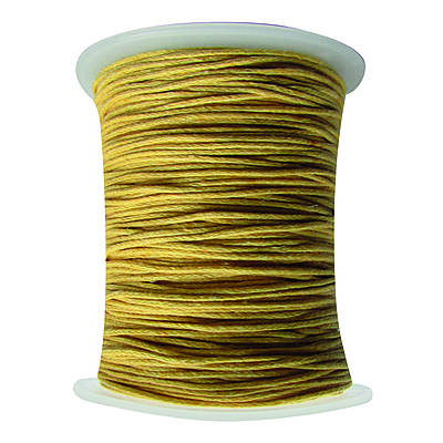 Cordon Encerado 1mm x 100 Yds Col 111 Amarillo Pastel
