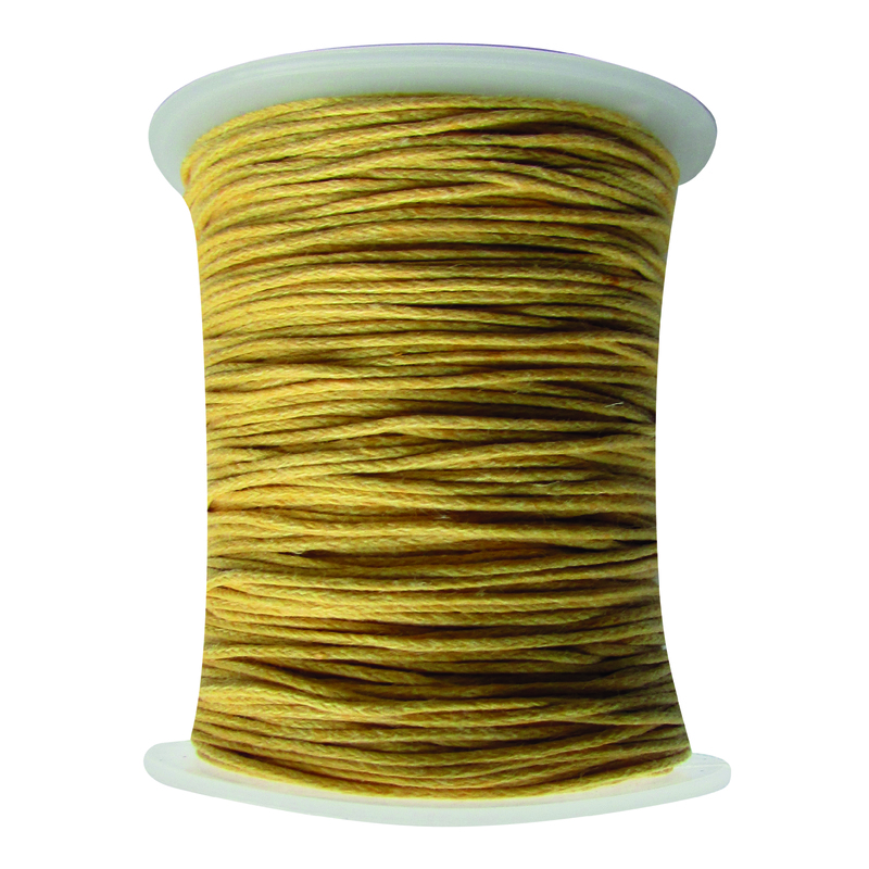 Cordon Encerado 1mm x 100 Yds Col 111 Amarillo Pastel Cordon Encerado 1mm x 100 Yds Col 111 Amarillo Pastel