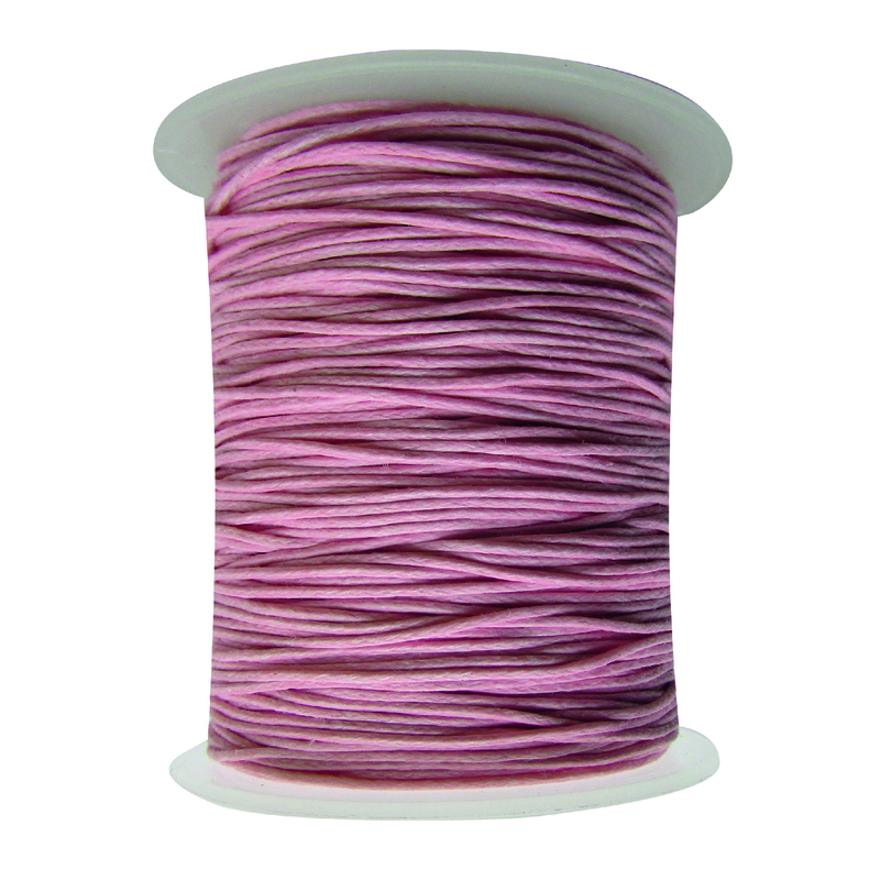 Cordon Encerado 1mm x 100 Yds Col 134 Rosado Pastel