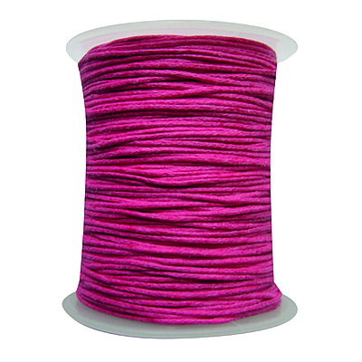 Cordon Encerado 1mm x 100 Yds Col 146 Fucsia