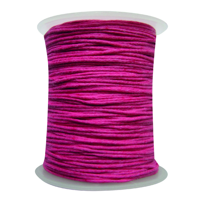 Cordon Encerado 1mm x 100 Yds Col 146 Fucsia Cordon Encerado 1mm x 100 Yds Col 146 Fucsia
