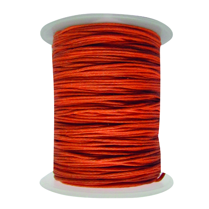 Cordon Encerado 1mm x 100 Yds Col 158 Naranja Cordon Encerado 1mm x 100 Yds Col 158 Naranja