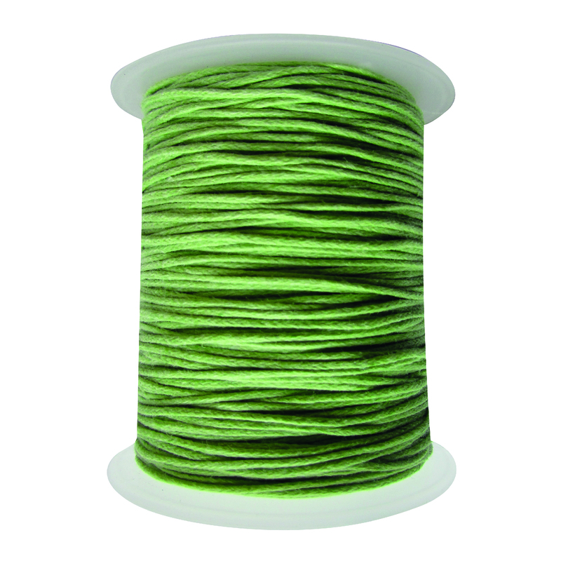Cordon Encerado 1mm x 100 Yds Col 231 Verde Limon Cordon Encerado 1mm x 100 Yds Col 231 Verde Limon