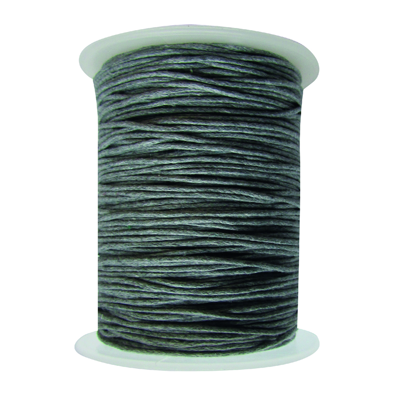 Cordon Encerado 1mm x 100 Yds Col 319 Gris Oscuro Cordon Encerado 1mm x 100 Yds Col 319 Gris Oscuro