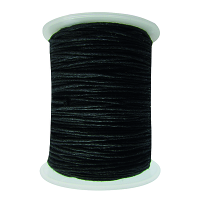 Cordon Encerado 1mm x 100 Yds Col 332 Negro