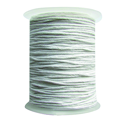 Cordon Encerado 1mm x 100 Yds Col 101 Blanco