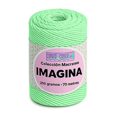 Cordon Imagina Col 21 Verde Menta Paquete X 4 Ovillos X 250 Gramos