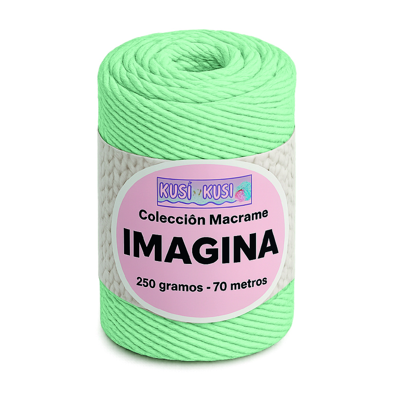 Cordon Imagina Col 21 Verde Menta Paquete X 4 Ovillos X 250 Gramos Cordon Imagina Col 21 Verde Menta Paquete X 4 Ovillos X 250 Gramos