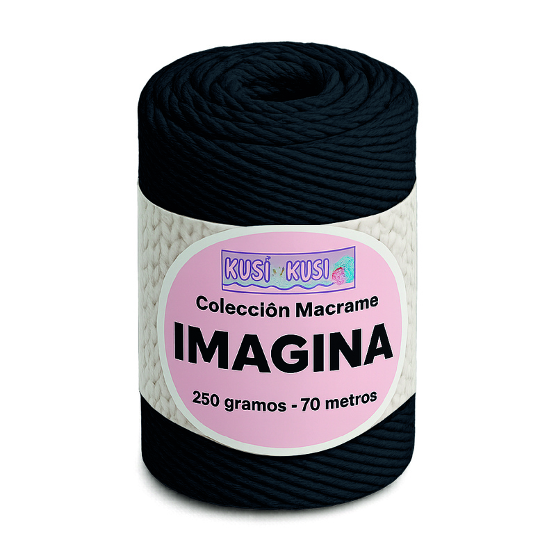 Cordon Imagina Col 01 Negro Paquete X 4 Ovillos X 250 Gramos Cordon Imagina Col 01 Negro Paquete X 4 Ovillos X 250 Gramos