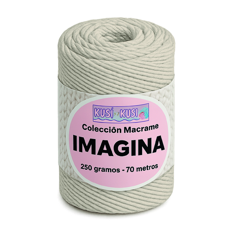 Cordon Imagina Col 07 Crema Paquete X 4 Ovillos X 250 Gramos