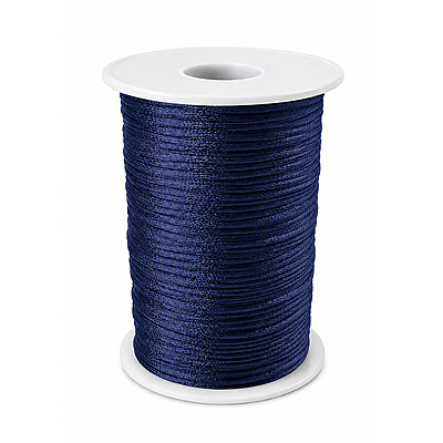 Cordon Seda 05 Azul Oscuro Rollo X 144 Yardas