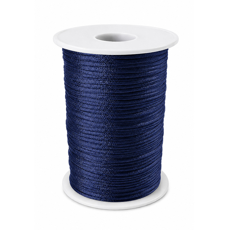 Cordon Seda 05 Azul Oscuro Rollo X 144 Yardas Cordon Seda 05 Azul Oscuro Rollo X 144 Yardas