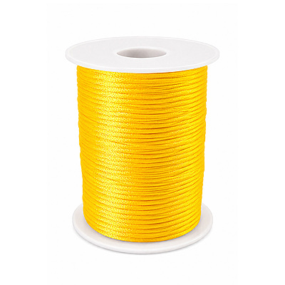 Cordon Seda 09 Amarillo Bandera Rollo X 144 Yardas