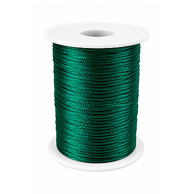 Cordon Seda 14 Verde Militar Rollo X 144 Yardas