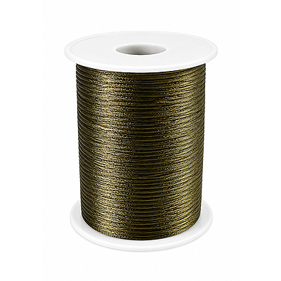 Cordon Seda 15 Verde Botella Rollo X 144 Yardas
