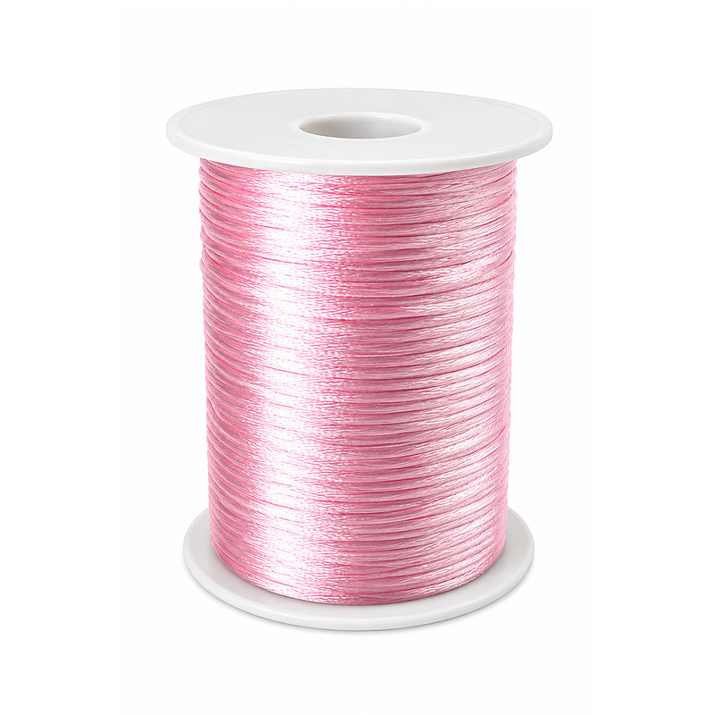 Cordon Seda 19 Rosado Fuerte Rollo X 144 Yardas Cordon Seda 19 Rosado Fuerte Rollo X 144 Yardas
