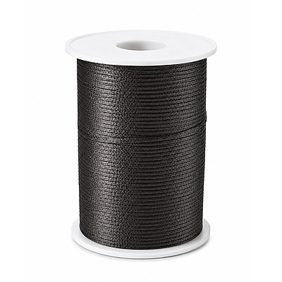 Cordon Seda 1Mm Col 02 Negro Rollo X 144 Yardas