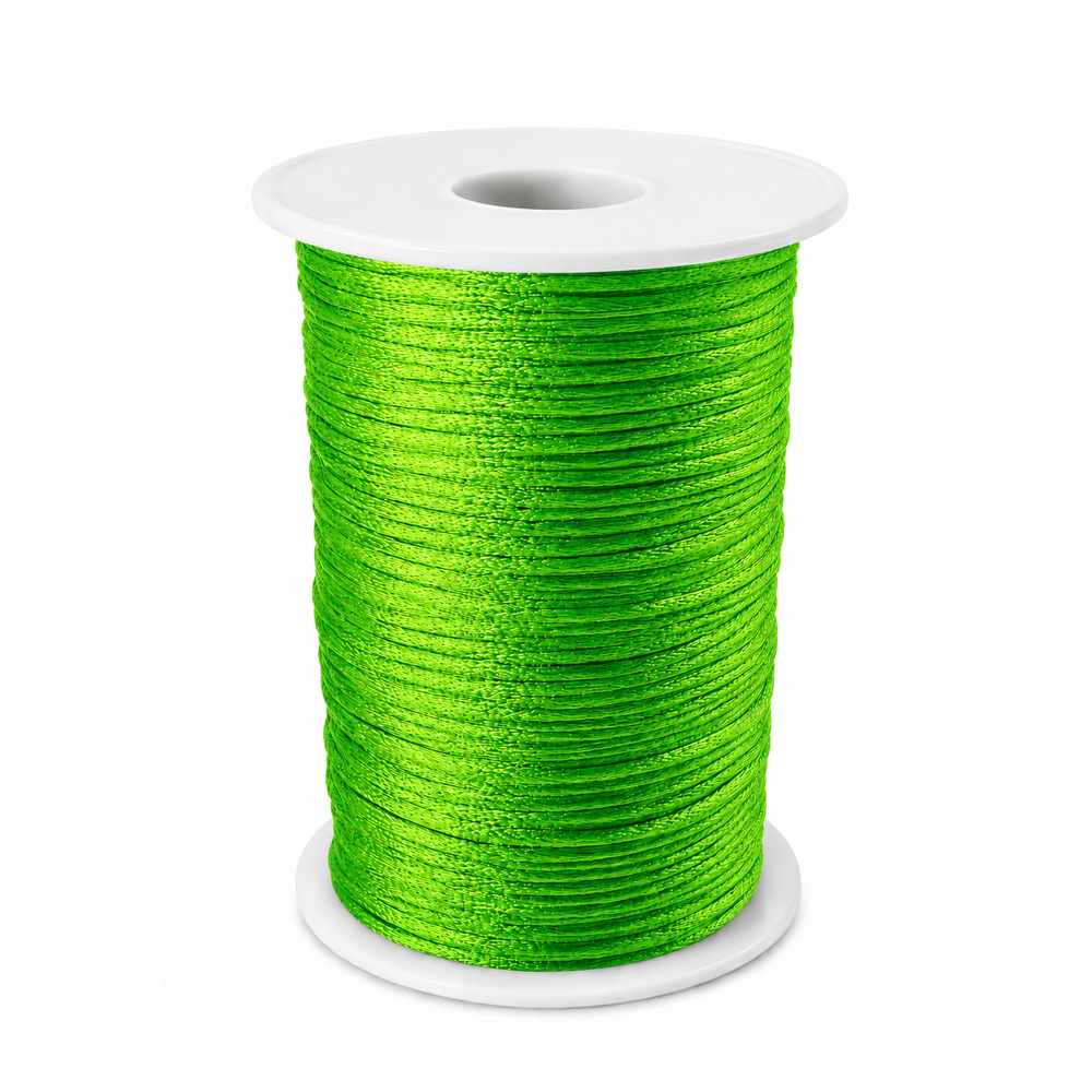 Cordon Seda 1Mm Col 48 Verde Claro Rollo X 144 Yardas Cordon Seda 1Mm Col 48 Verde Claro Rollo X 144 Yardas