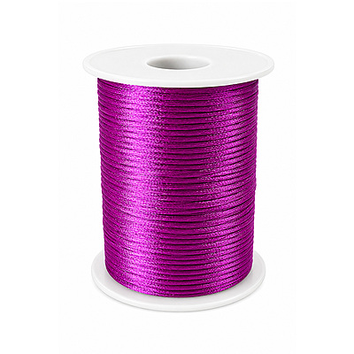 Cordon Seda 23 Fucsia Oscuro Rollo X 144 Yardas
