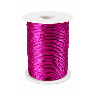 Cordon Seda 24 Fucsia Claro Rollo X 144 Yardas