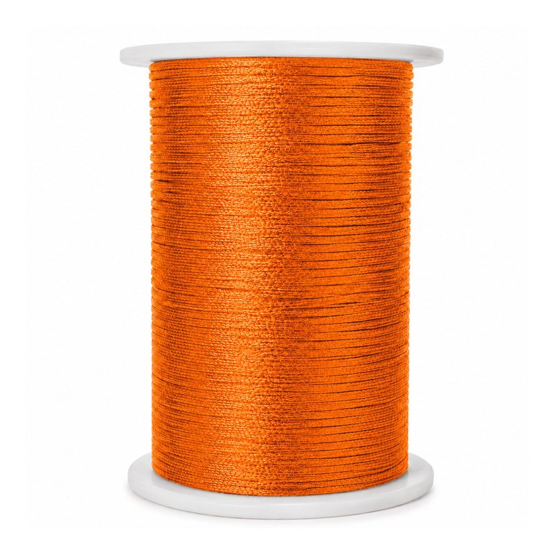 Cordon Seda 32 Naranja Claro Rollo X 144 Yardas Cordon Seda 32 Naranja Claro Rollo X 144 Yardas