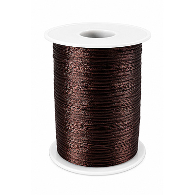 Cordon Seda 35 Cafe Oscuro Rollo X 144 Yardas