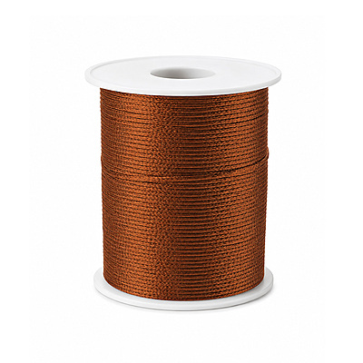 Cordon Seda 36 Cafe Medio Rollo X 144 Yardas