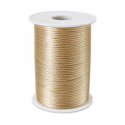 Cordon Seda 39 Beige Oscuro Rollo X 144 Yardas