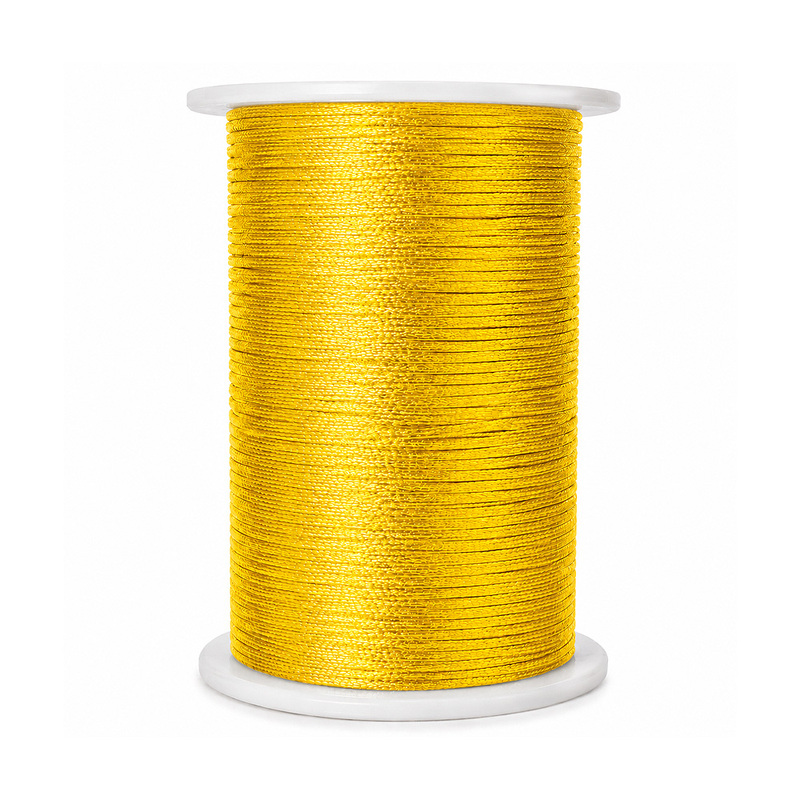 Cordon Seda 41 Dorado Claro Rollo X 144 Yardas Cordon Seda 41 Dorado Claro Rollo X 144 Yardas