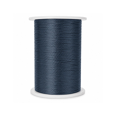 Cordon Seda 45 Gris Oscuro Rollo X 144 Yardas