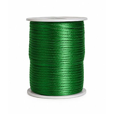 Cordon Seda Plano 13 Verde Rollo X 144 Yardas