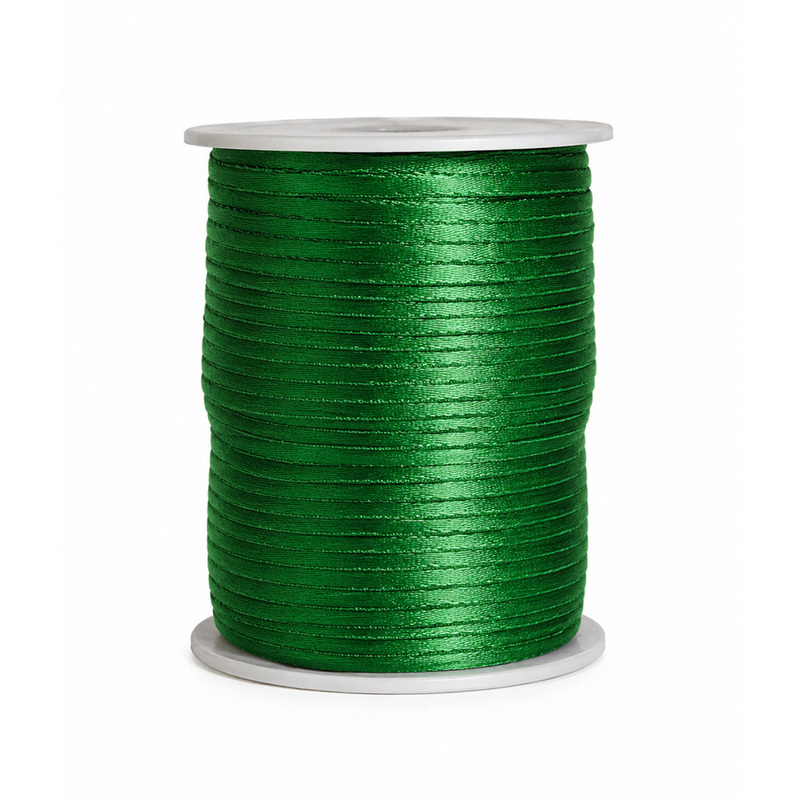 Cordon Seda Plano 13 Verde Rollo X 144 Yardas Cordon Seda Plano 13 Verde Rollo X 144 Yardas