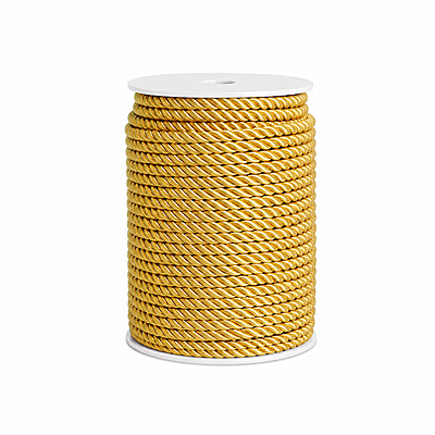 Cordon Torcido 0.50 Mm Dorado Rollo X 50 Yardas
