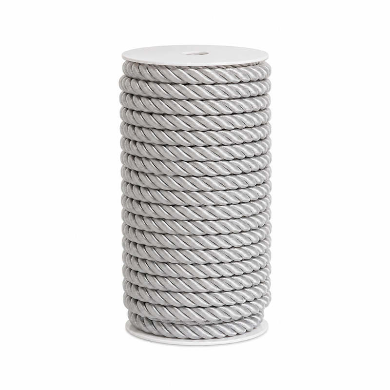 Cordon Torcido 0.90 Mm Plateado Rollo X 20 Yardas