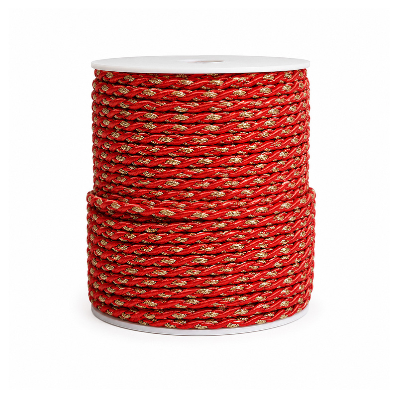 Cordon Trenzado Lurex X50Yds Roj/Drd Rollo X 50 Yardas Cordon Trenzado Lurex X50Yds Roj/Drd Rollo X 50 Yardas