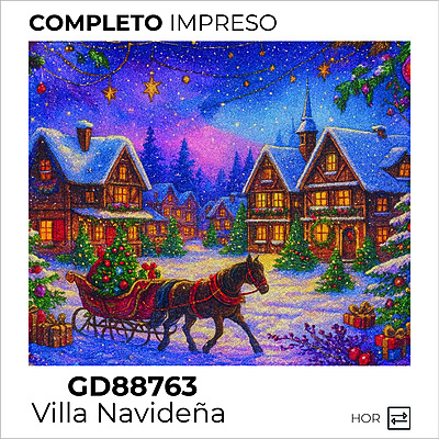 Kit Dibujo Diamante GD88763 Villa Navideña Unidad