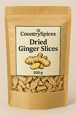 CountrySpices Dried Ginger Slices